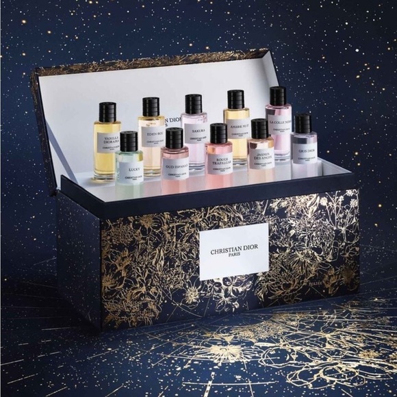 Christian Dior holiday collectible chest box adorned with Pietro Ruffo artwork